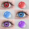 FUNSACHY 1 пара модных цветных контактных линз для косплея красные фиолетовые аниме косплей линзы красота макияж на Хэллоуин глаза мягкие линзы