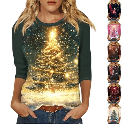 Женский модный повседневный пуловер с рукавами 3/4 и воротником-стойкой