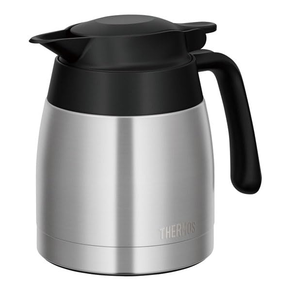 Thermos Vacuum Insulated Stainless Steel Stainless Black TTC-700, Washer-Safe, Pot,
