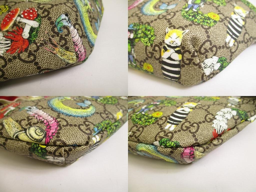 Оригинальная поясная сумка GUCCI GG Supreme Canvas Higuchi Yuko, сумка-ремень, наплечная сумка #a868, восстановленная