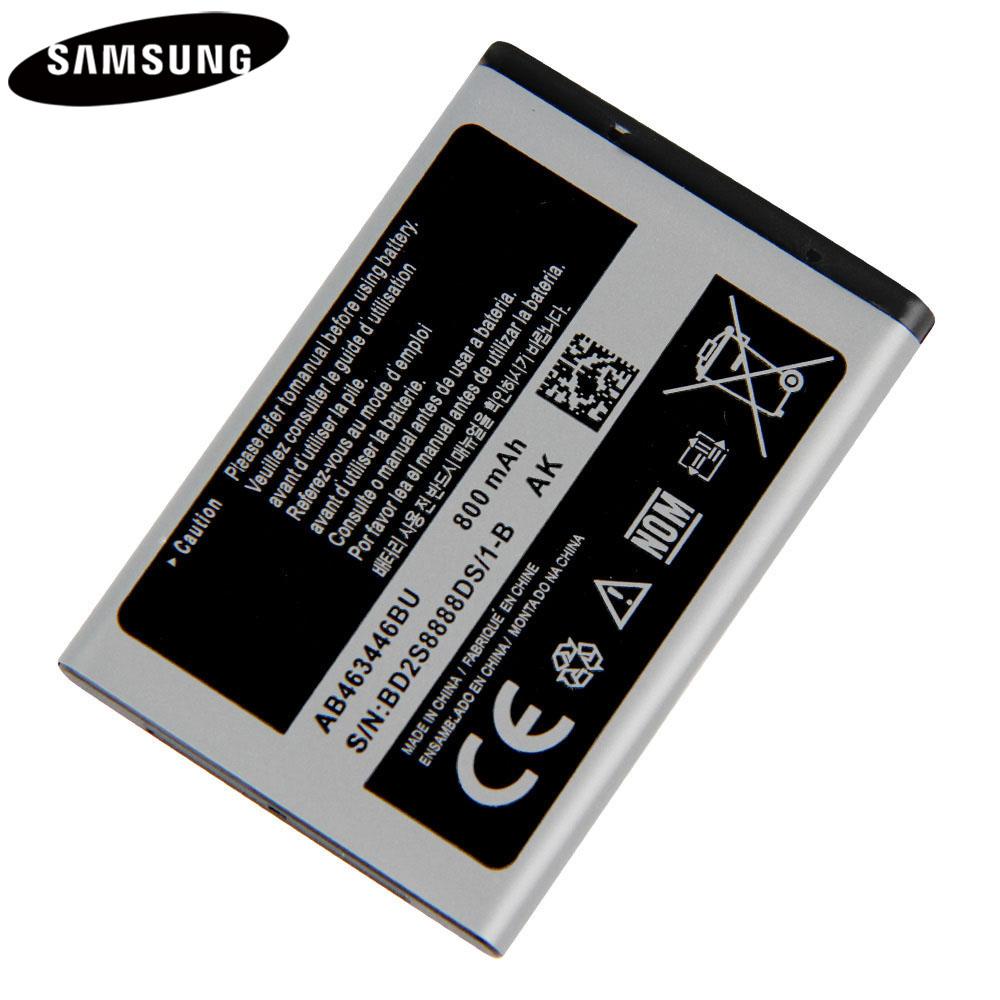 Оригинальный перезаряжаемый литиевый аккумулятор Для Samsung E339 C3520 C3300K X208 B189 F299 AB463446BU AB463446BC AB463446BE AB463446BA Аккумулятор для телефона 800 мАч