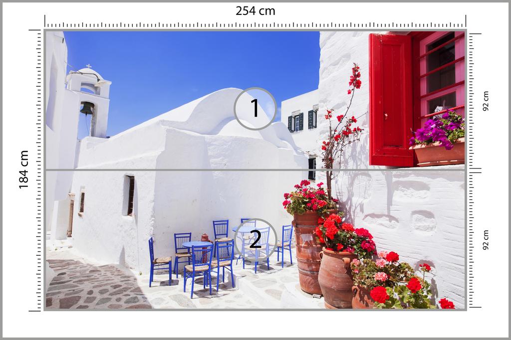 Photomural Greek Street Non-Woven 254x184