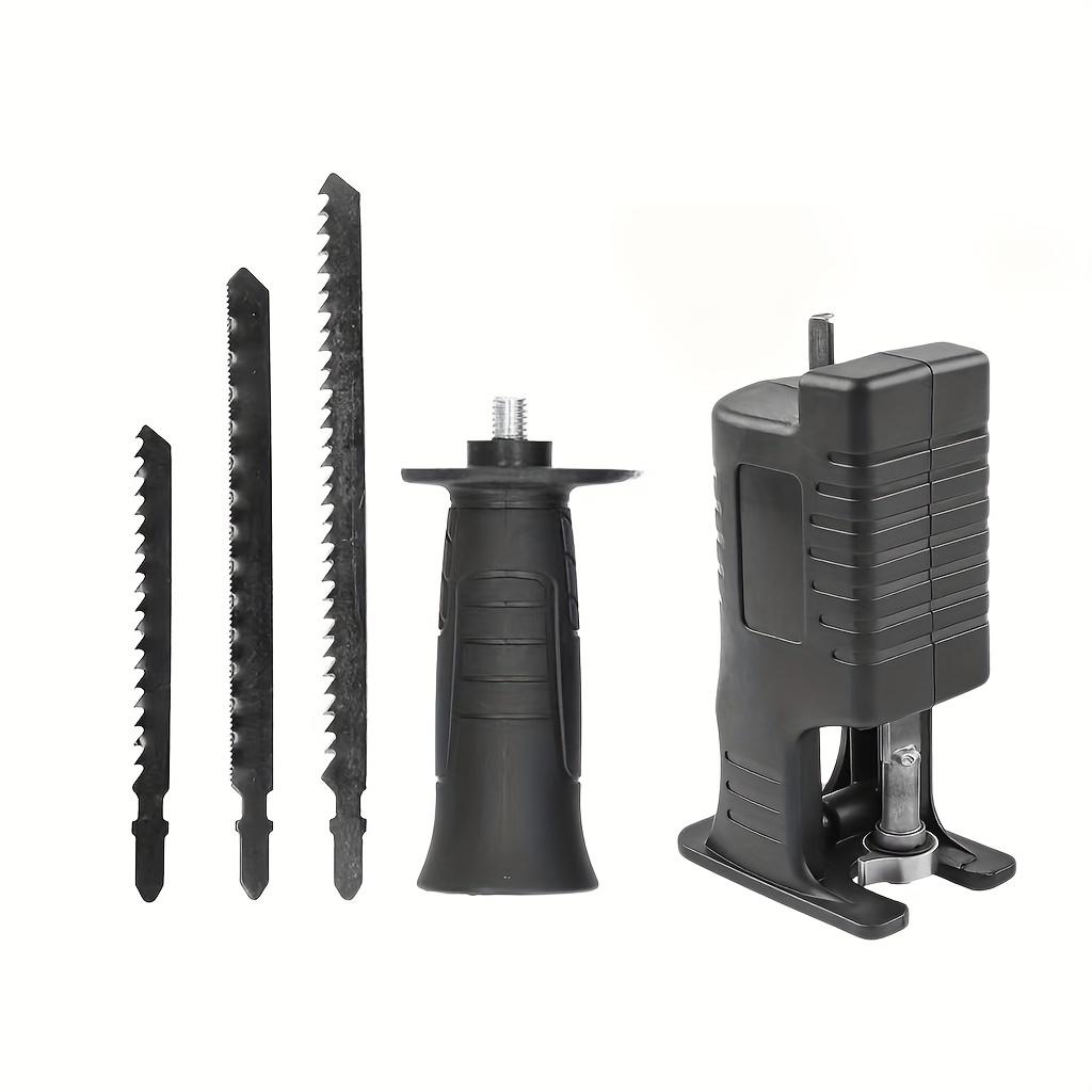 Универсальная ручная возвратно-поступательная пила из железного сплава, многофункциональный преобразователь дрели в пилу с пильным полотном, для домашнего хозяйства и использования в домашних условиях