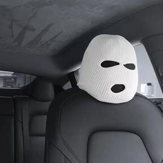 Car Headrest Cover Wear Resistant High Elasticity Easy To Install Wrap Protection Personalized Funny Car Seat Head Cover