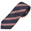 Галстук Giorgio Armani с полосатым узором, шелковый галстук, ширина меча ega22s012 INK NAVY [Giorgio Armani] Мужской (Размер 8см) 2R912-02734