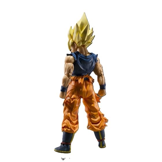 TAMASHII NATIONS Super Saiyan Son Goku of Dragon Ball approximately 145mm PVC ABS articulated - S.H.Figuarts (Warrior Fury) Z, tall, & painted,