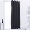 Blackout Curtain with Plain Eyelets Anthracite Grey 140x240 Cm