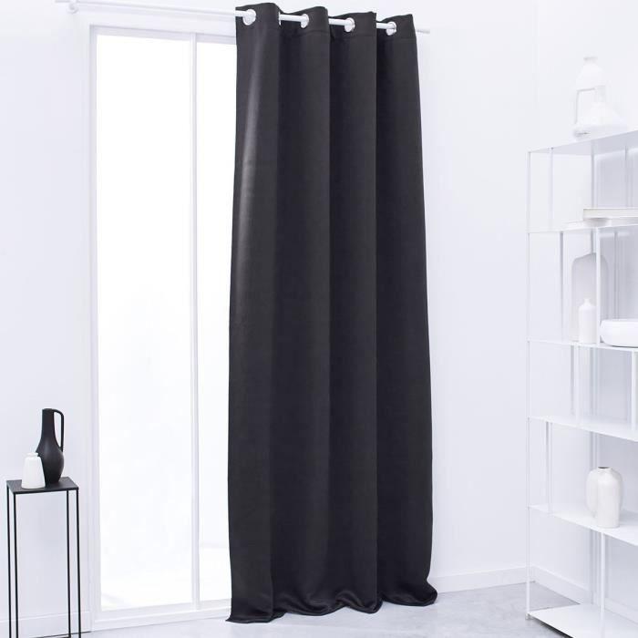TODAY Blackout Curtain with Plain Eyelets Anthracite Grey 140x240 Cm