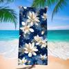 Vintage Pink Peony Floral Oil Painting Print Beach Towel Sand Free Quick Dry Towel for Beach Pool Spa Home Shower Travel