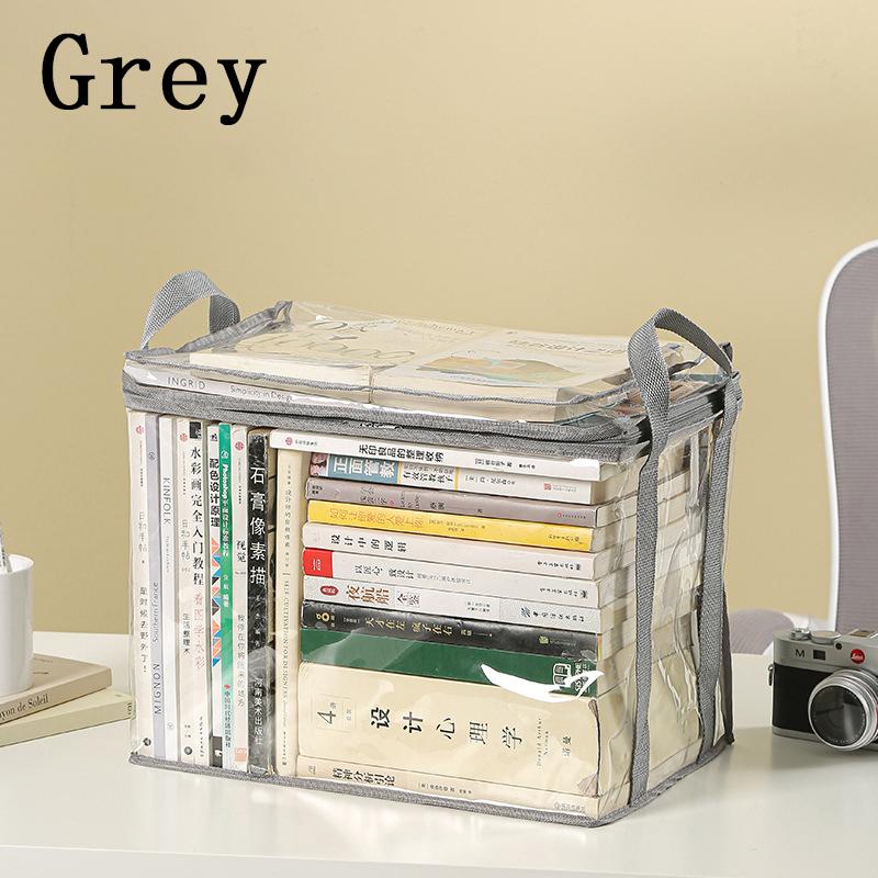 Коробка для хранения книг, большая емкость, студенческий учебник, тетрадь, сумка для хранения общежития, домашний портативный органайзер для книг, коробка