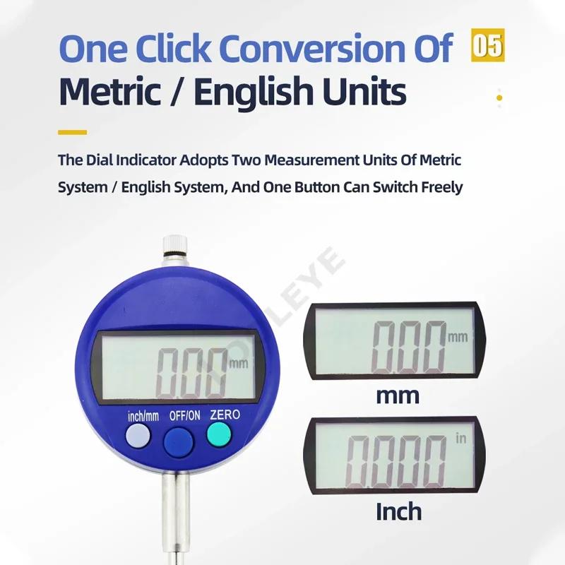 Цифровой циферблатный индикатор Магнитная подставка Держатель циферблатного индикатора Измерение нутромера Микрометр Измерительные щупы Инструмент