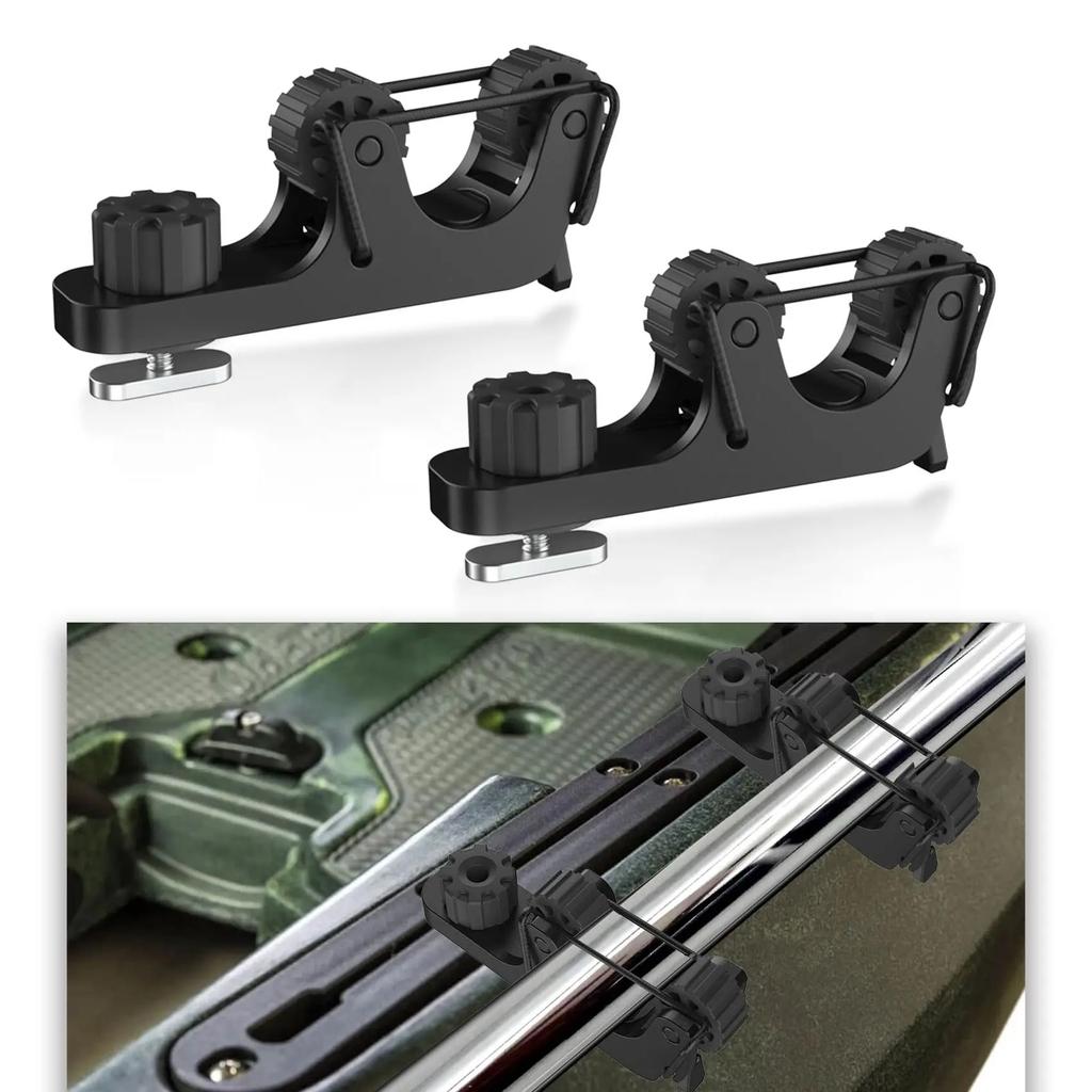Kayak Paddle Holder Track Mount Rail Paddle Clip for Standard Oar Kayak Accessories 7