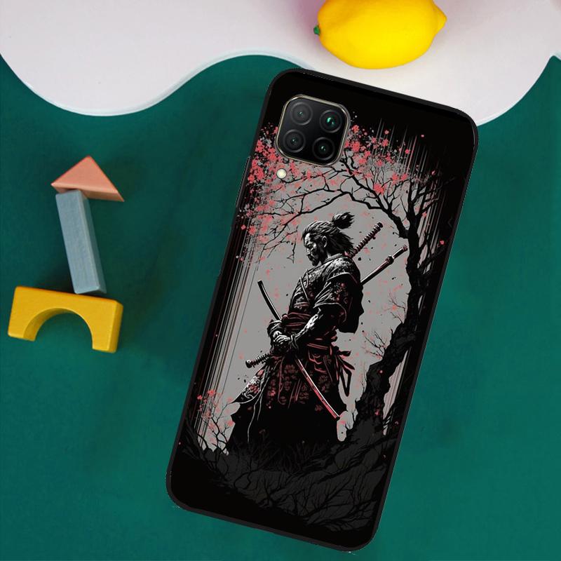 Japan Ninja Samurai Red Sun For Huawei Nova 9 10 SE 8i 11i 12i 12s Y60 Y61 Y70 Y90 Y72 Y73 Y91 P60 Pro P40 P30 Lite Case