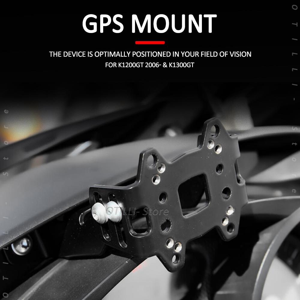 Новый держатель для мобильного телефона для BMW K 1200 1300 GT K1200GT 2006 - Комплект крепления для мобильного GPS-навигатора Кронштейн навигатора Регулируемый угол K1300GT