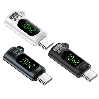 Адаптер USB C Female на C Male 240 Вт Power Delivery и высокоскоростная передача данных для быстрой зарядки и поддержки видео 8K
