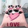 Panda Printed 2/3pcs Bedding Set Bamboo Duvet Cover For Adult Child Bedclothes And Pillowcases Comforter Covers Bed Sets