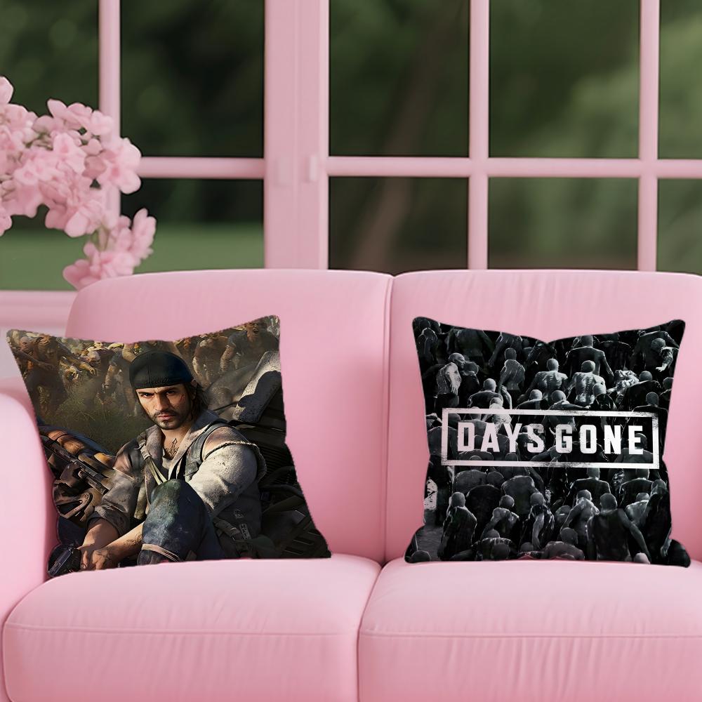 D-DayZ Zombie Game аниме Наволочка Двусторонняя Плюшевая Наволочка для Подушки – Для машины, дивана, спальни, идеальна в качестве подарка.