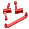 18109 Aluminum Alloy Steering Group Assembly Set for HBX 18859E 18858E 18857E 1 18 RC CarRed