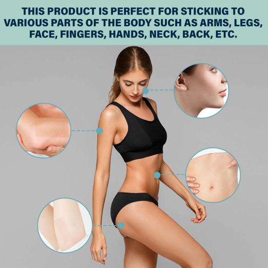 50 г/коробка корректор пятен татуировки портативный мягкий водостойкий безопасный безболезненный скрыть недостатки нетканый материал лист для ухода за шрамами наклейка для девочек