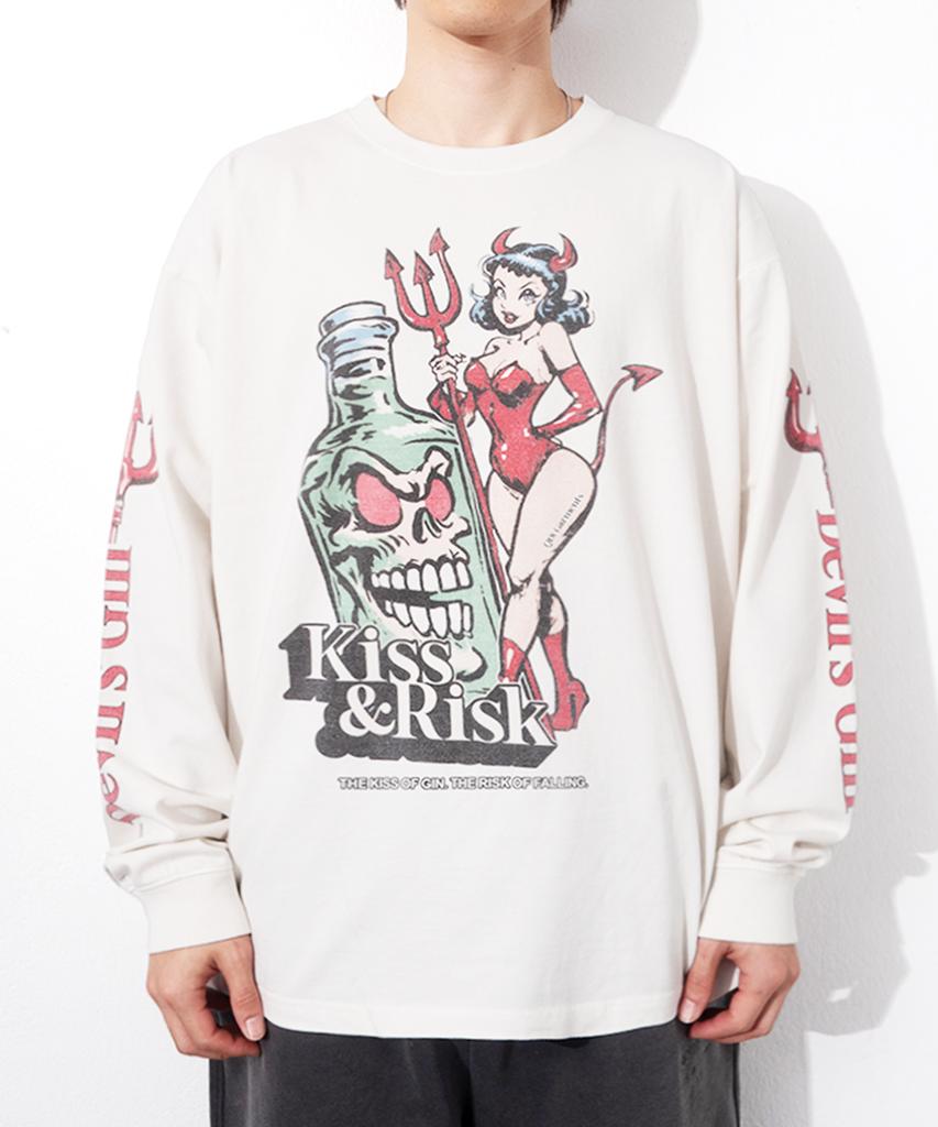 QT8 GARMENTS Rg Kiss & Risk Washed Long Sleeve (Ecru)