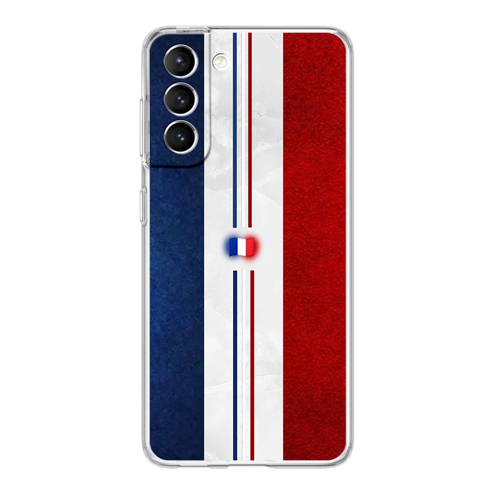Чехол для телефона Samsung Galaxy S24 Plus S23 S22 S21 S20 FE Ultra 5G S10 S10E S9, мягкий прозрачный силиконовый чехол с флагом Франции