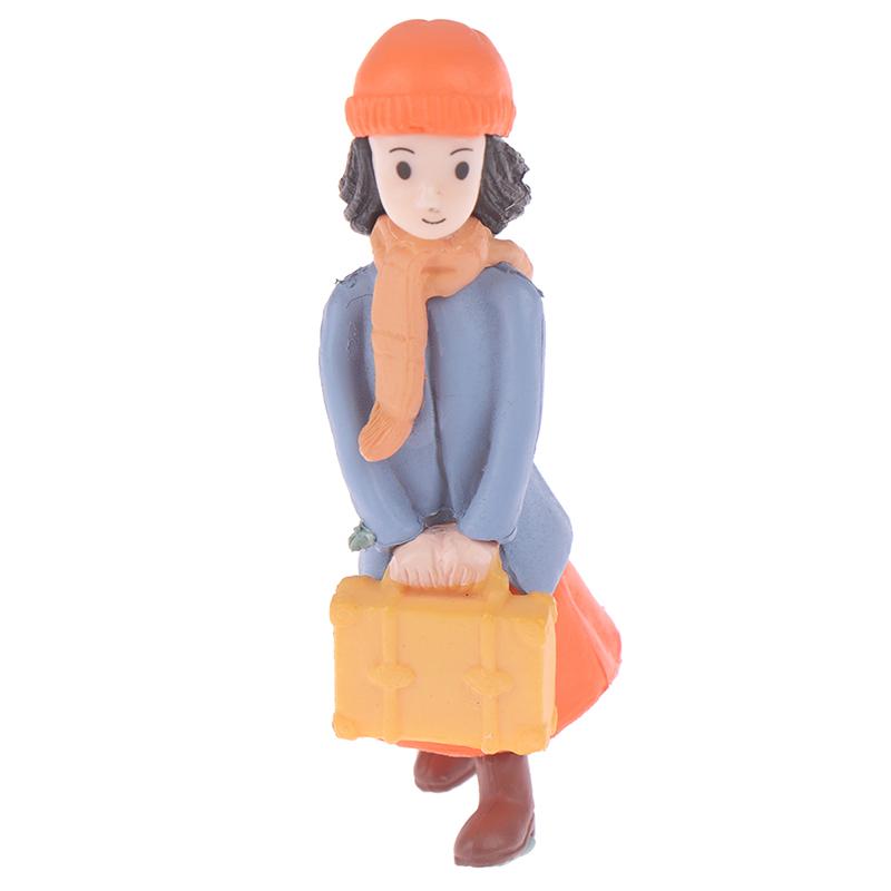 Путешествие Пара Diy Миниатюрный Сказочный Сад Кукольный Дом Декор Микро Ландшафт