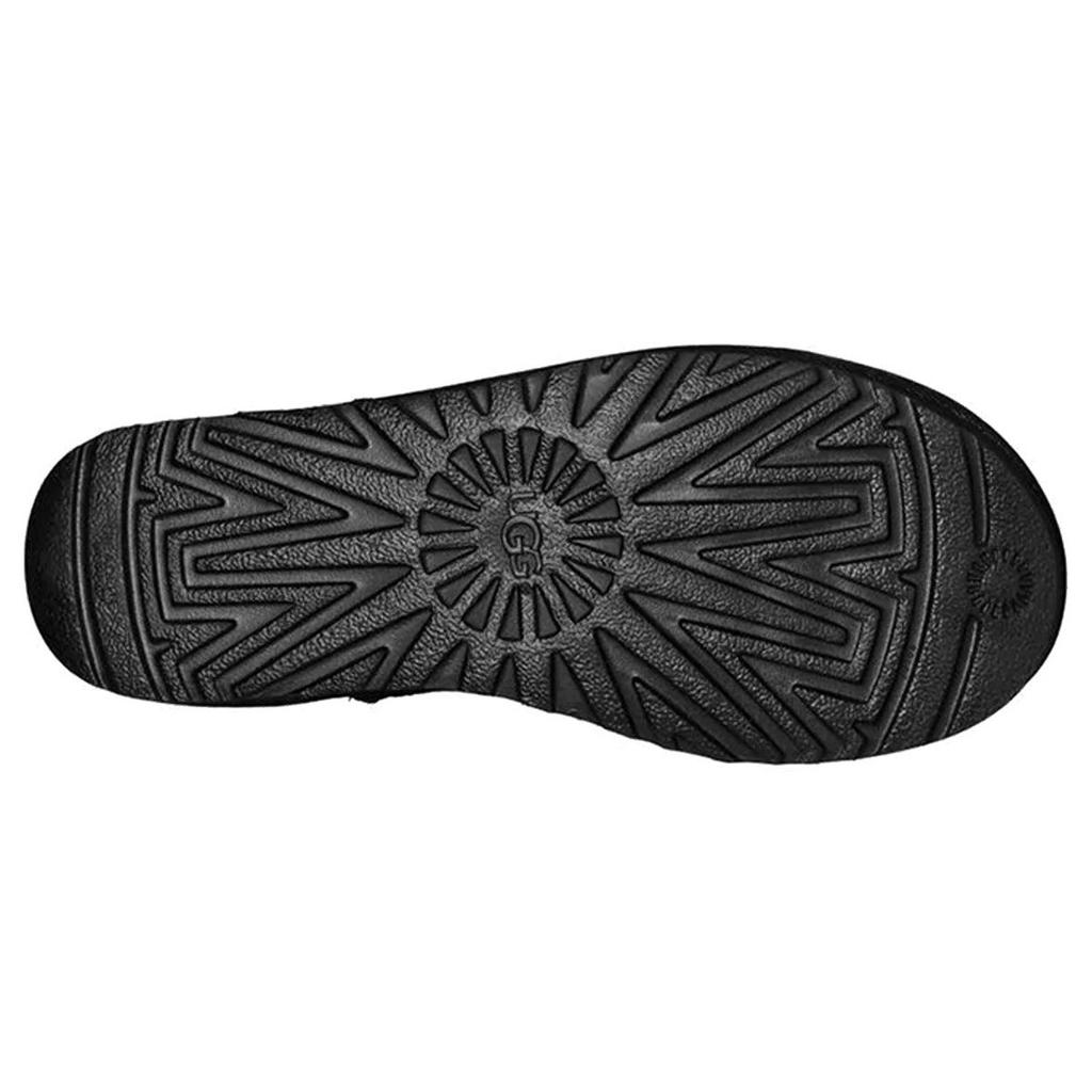 UGG Классические Мини Кожаные Снегоступы Черные Женские 1016558-BLK