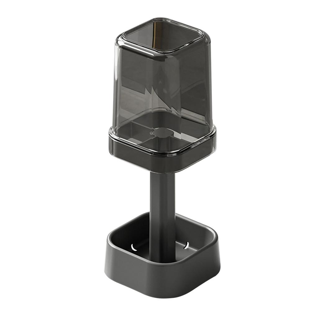 Подставка для зубной щетки Yousheng с чашкой, пылезащитная, регулируемая высота, 3 слота, держатель зубной пасты для электрической зубной щетки, многофункциональный органайзер