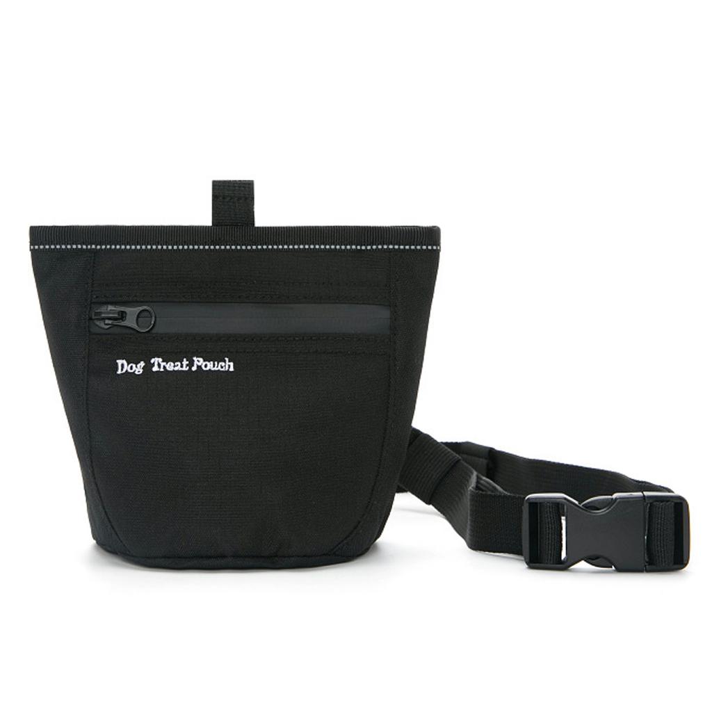 Pet Training Waist Bag Treats Pocket With Water Resistant Fabric Zippered Design For Outdoor Activity Walking Accessory