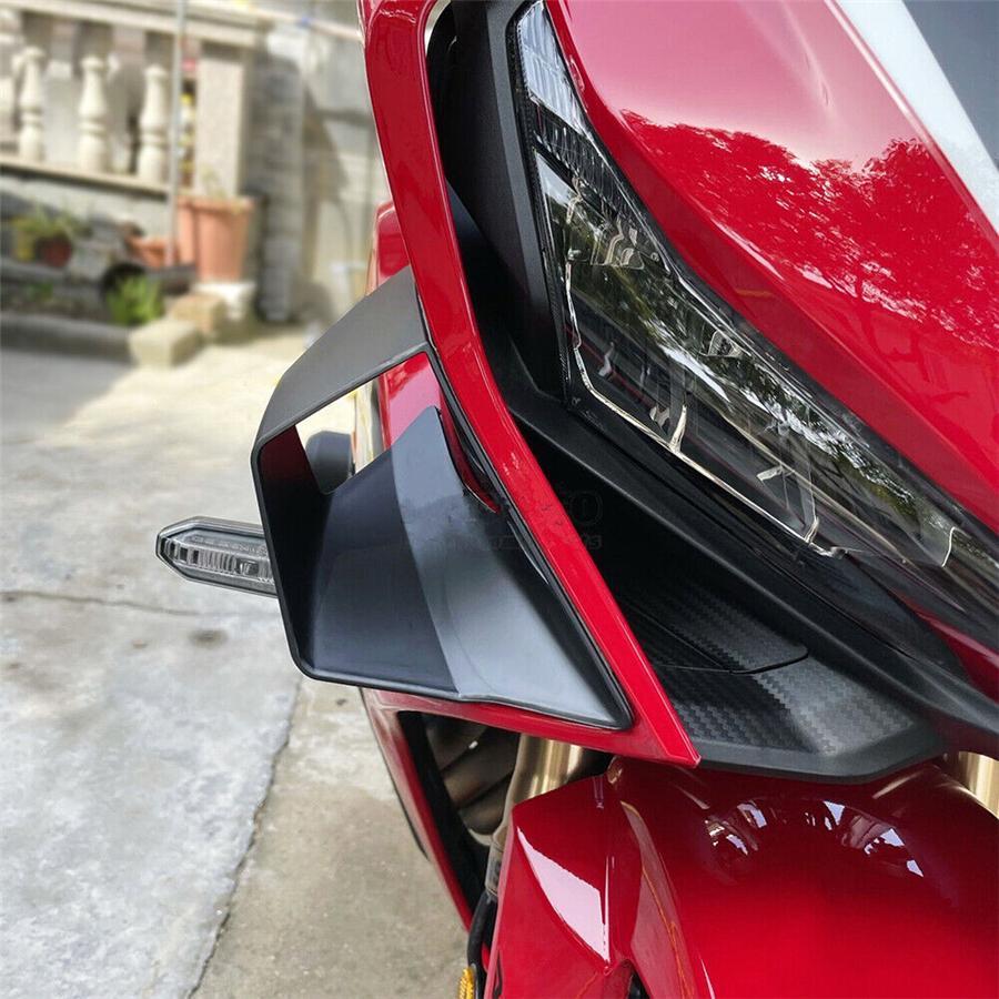 1Pair Motorcycle Side Fairing Winglet Wing Spoilers ABS For Honda CBR650R 19-21