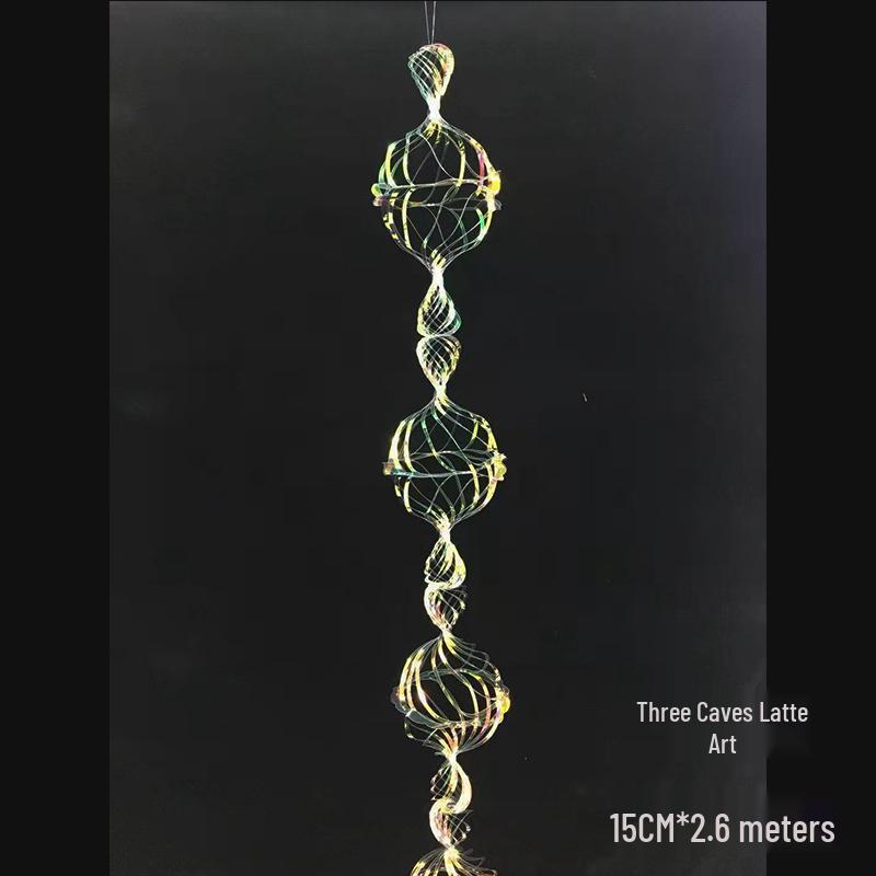 Iridescent Snowflake Honeycomb Ball Ornament - Colorful Christmas & Spring Decoration Prop