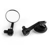 1Pair CNC Motorcycle 3" Round Side Mirror 7/8" Handlebar End For Cafe Racer