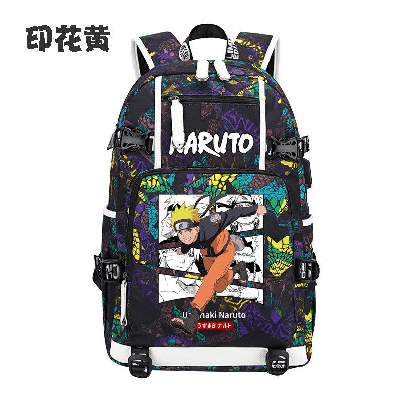 Naruto Anime Backpack Lightweight Ergonomic Lumbar Support Large Capacity for Students