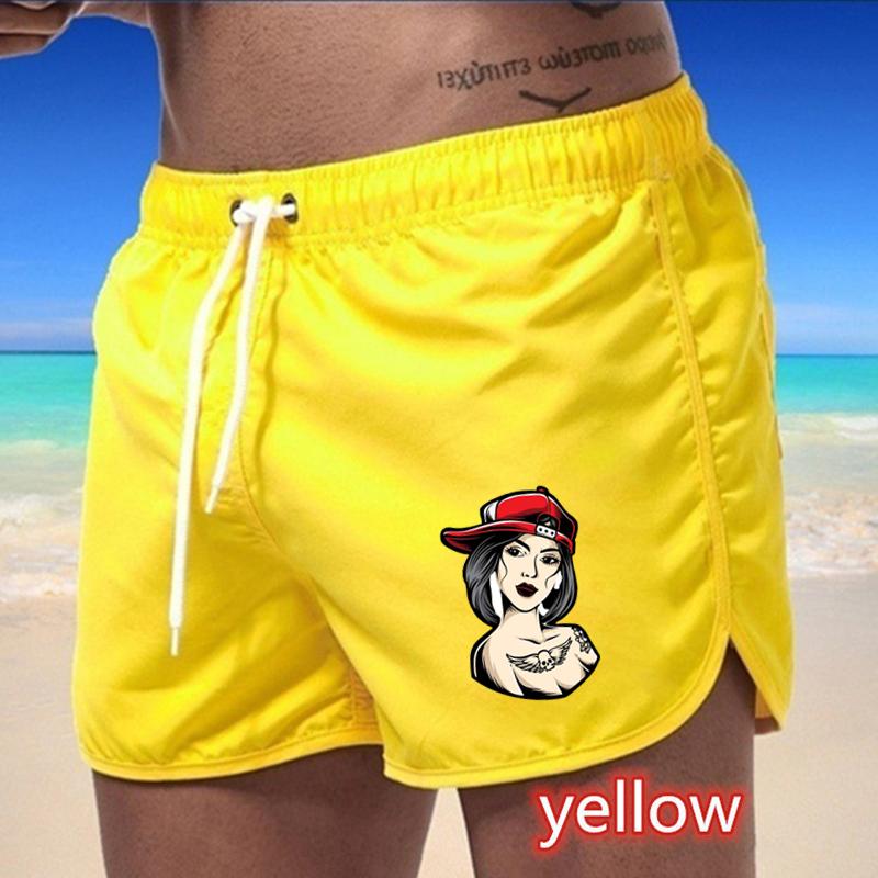 BBK-53 2025 Summer Men's Quick-Drying Swim Trunks Sports Pants Swimwear Beach Shorts Jogging Shorts