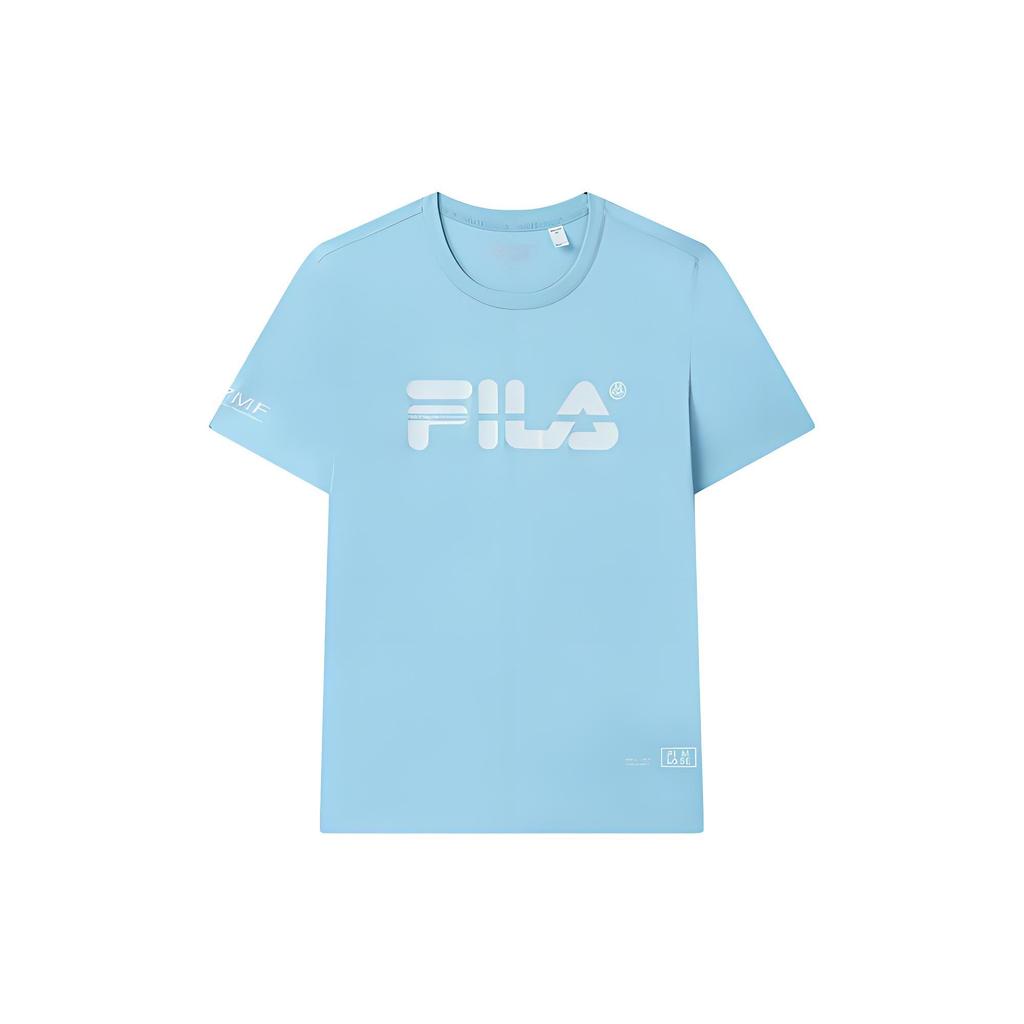 Fila Футболки Мужские Светло-голубые С круглым вырезом Умеренный прямой крой F11M329101F-LB