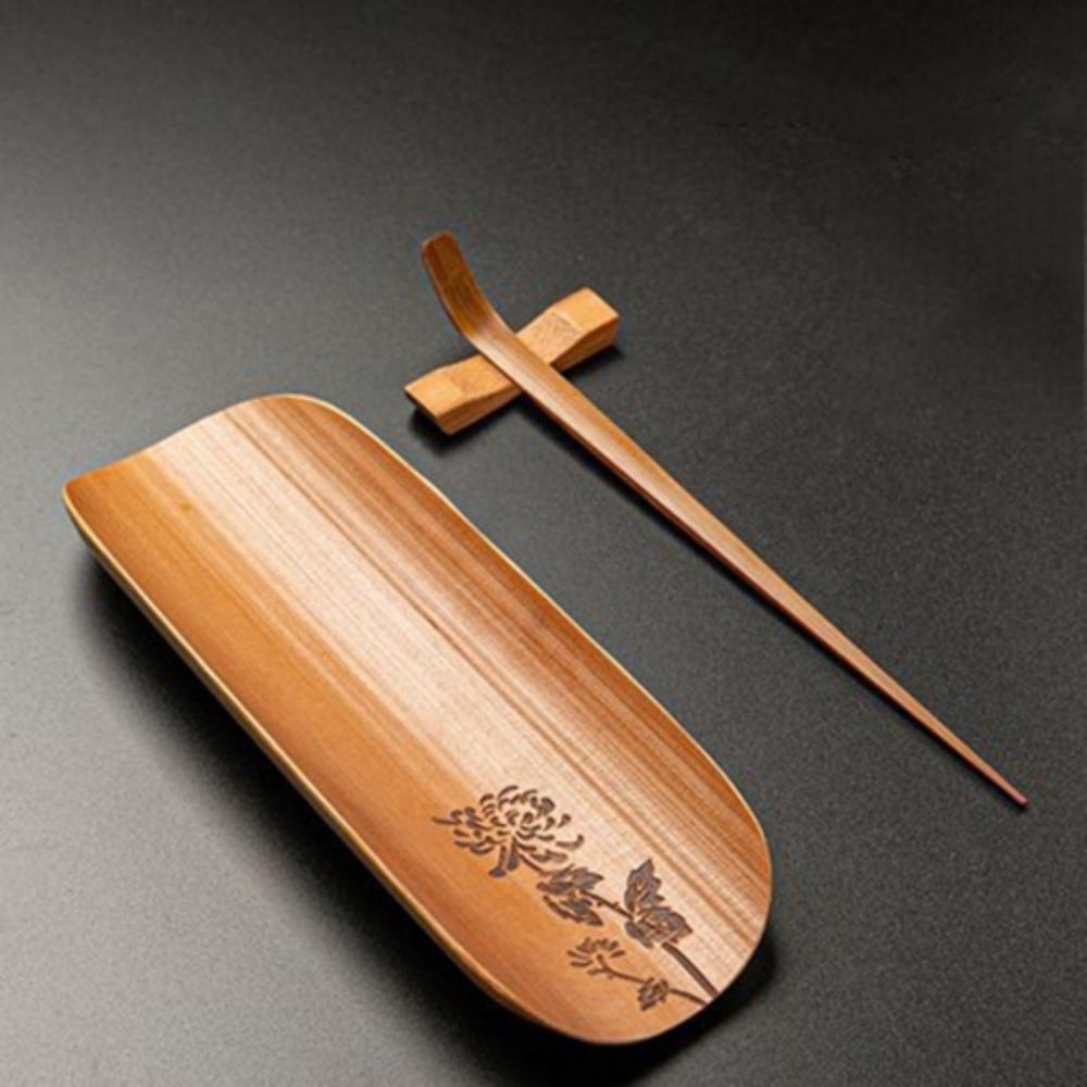 Китайский бамбуковый чайный набор ложек традиционный чайный совок кофейные принадлежности скребок для чая магазин чая