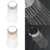 Fashionable Retro Multi Layer Tassel Design Women Metal Necklace For Modern Streetwear Outfit