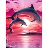 Full 5D Diy Diamond Painting Jumping Dolphin Diamond Embroidery Cross Stitch Kits Home Decor Handmade Gift