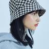 FAKEMAMA CHECKERBOARD BUCKET HAT_BEIGE