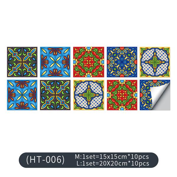 Mandala Tile Stickers Self-adhesive Wall Stickers Tile Paste Waterproof Oil-proof Wall Sticker Furniture Stickers Wallpaper