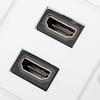 Белая настенная панель с двумя портами HDMI для гостиничного дома, офисного здания, стандарт США