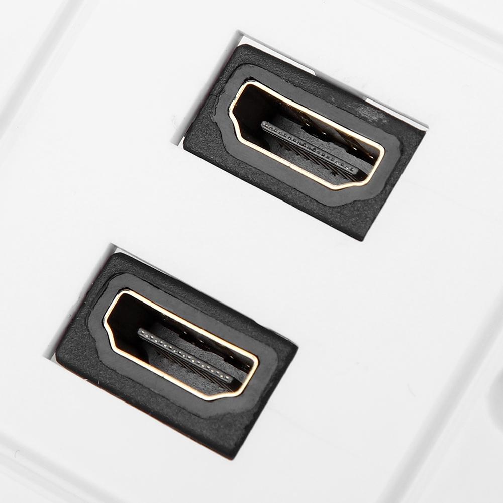 Белая настенная панель с двумя портами HDMI для гостиничного дома, офисного здания, стандарт США