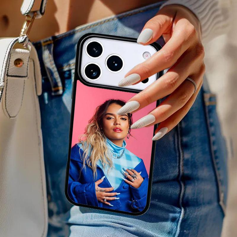 Чехол для телефона певицы Karol G Для iPhone 17 Air 14 15 13 12 Max Чехол Для Apple 16e 11 Pro Max Plus Coque