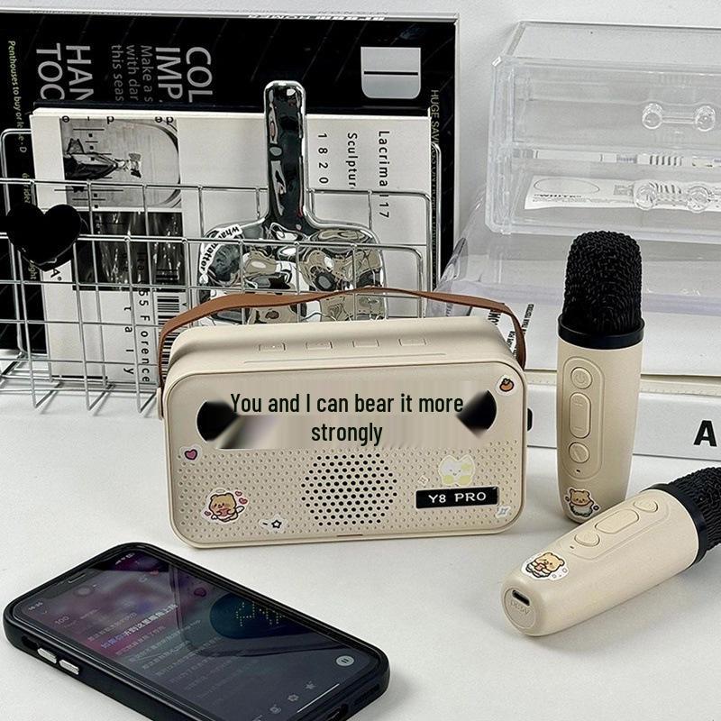2026 German YF Bluetooth Speaker with Karaoke Mic – Stylish All-in-One for Home & Celebrations