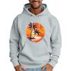 Men's Loose Flag Printed Hooded Sweatshirt Men's Casual Fashion Sports Sweatshirt
