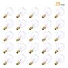 AC230V G40 Globe Tungsten Incandescent Bulb Lamp 25 Pack E12 Base Socket Holder IP44 Water