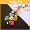 Leaves Four Clover Keychain Bag Decoration Fashion Cars Metal Pendant Gifts