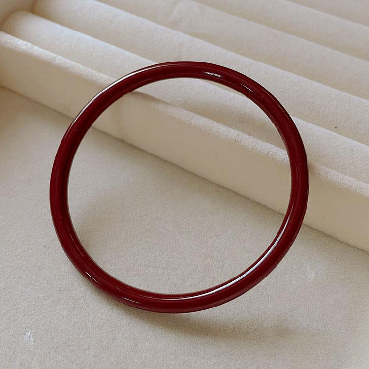 Ретро-браслет из киновари, простой темпераментный женский звенящий браслет, ювелирные изделия, подарки на вечеринку