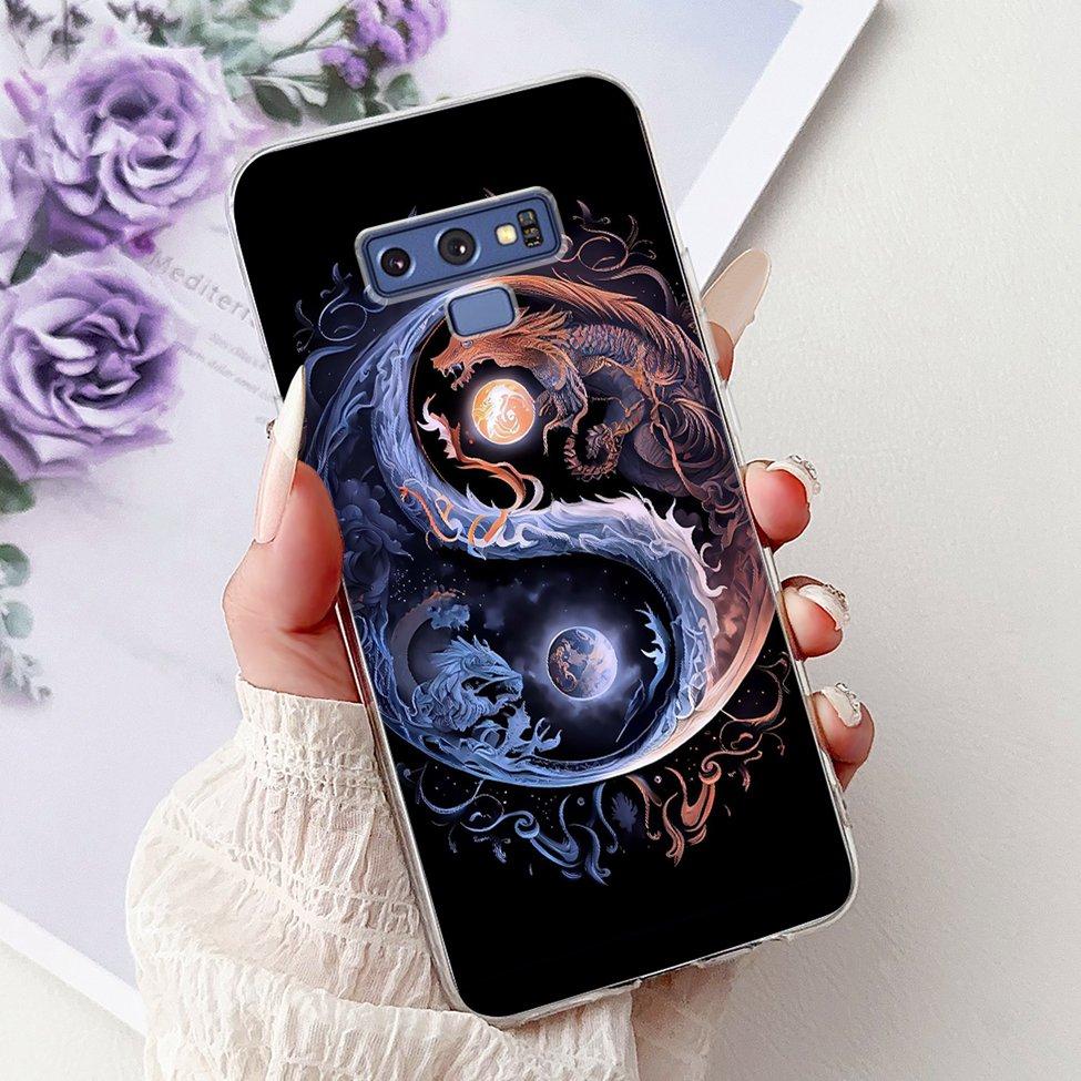 Прозрачный чехол для Samsung Note9 Милый Кот Модный Роскошный Расписной Мягкий Чехол для Телефона для Samsung Galaxy Note 9 Case SM-N9600 SM-N960F