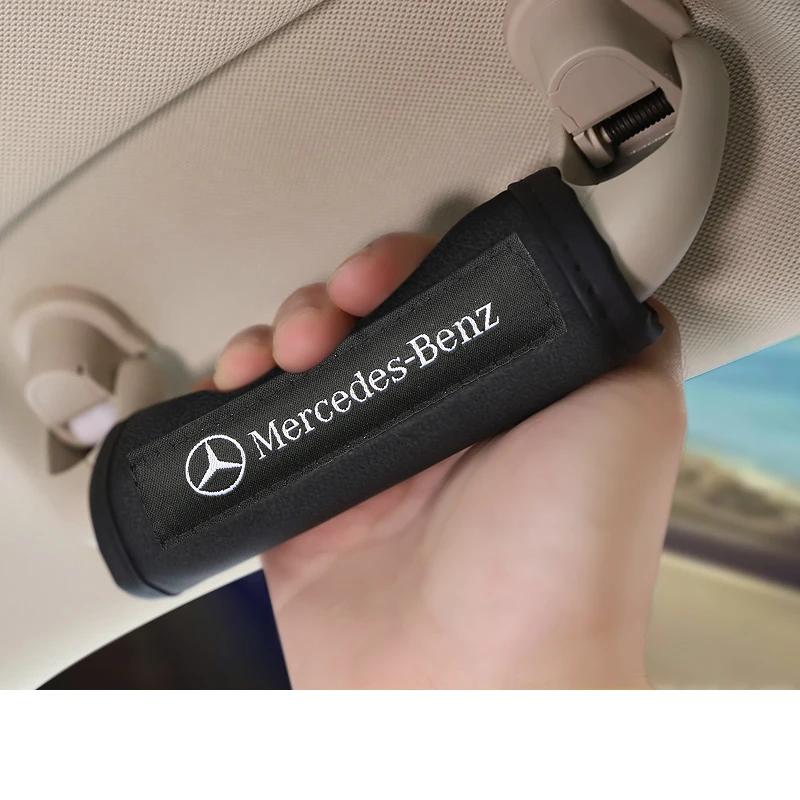 Защитные чехлы-перчатки на ручку потолка автомобиля для Mercedes Benz B/C/E/S Класса A Класса C200L GLC GLK Нового CLA GLA Аксессуары